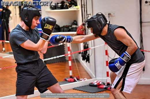 2019-05-29 Milano - pound4pound boxe gym 1990 Federico Nejrotti vs Luca Liberace